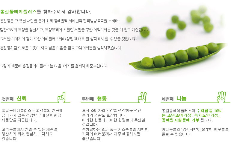 홍길동 에이플러스 회사소개 이미지